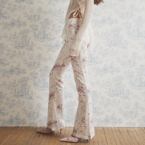 LoveShackFancy Reed Floral Lounge Pant - Picture 2 of 11